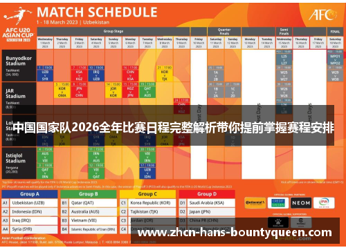 中国国家队2026全年比赛日程完整解析带你提前掌握赛程安排